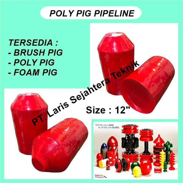 Poly Pigs 12 Inchi Pigging Pipeline Brush Pig Foam Pig