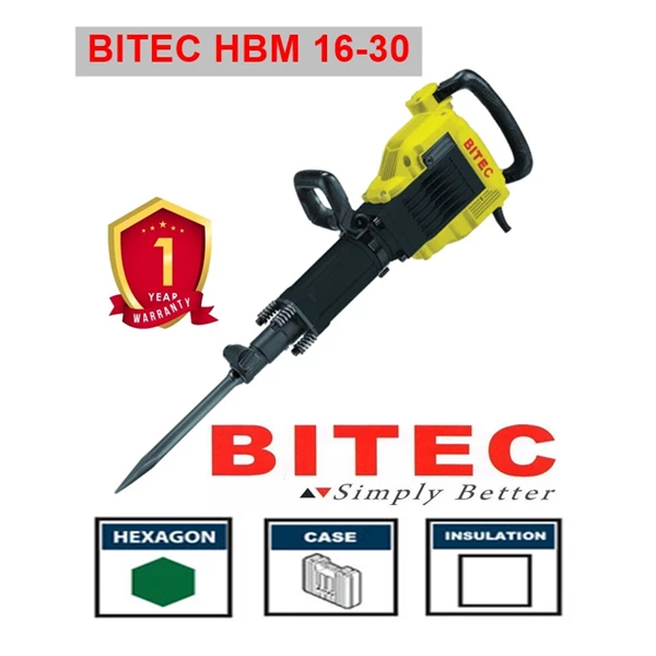 Mesin Bor Tangan BITEC HBM 16-30 Demolition Hammer Bitec