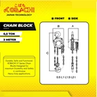 Chain Block 0.5 Ton x 3 Meter Kobachi 3