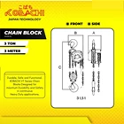 Chain Block 3 Ton x 3 Meter Kobachi Takel Katrol 3