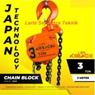 Chain Block 3 Ton x 3 Meter Kobachi Takel Katrol 1