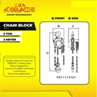 Chain Block 2 Ton x 3 Meter Kobachi Takel Katrol 3