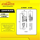 Chain Block 5 Ton x 5 Meter Kobachi Takel Katrol 5 ton Manual 2