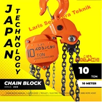 Chain Block 10 Ton x 10 Meter Kobachi Takel Katrol 10 Ton