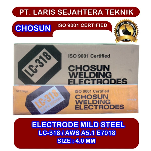 Kawat Las Chosun LC-318 AWS E7018 Welding Electrodes Mild Steel