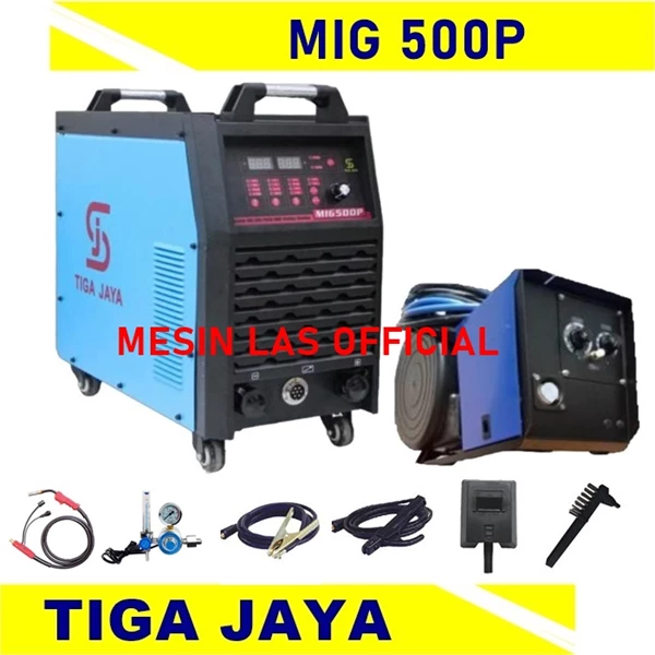 CO2 Welding Machine MIG 500 A Pulse Tiga Jaya Electric Welding Transformer MIG 500 Pulse