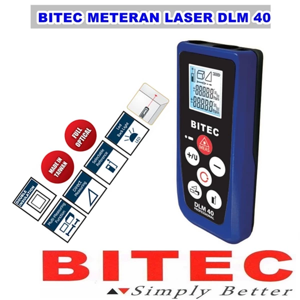 Digital Laser Meter 40 M BITEC DLM 40 Digital Laser Measurement
