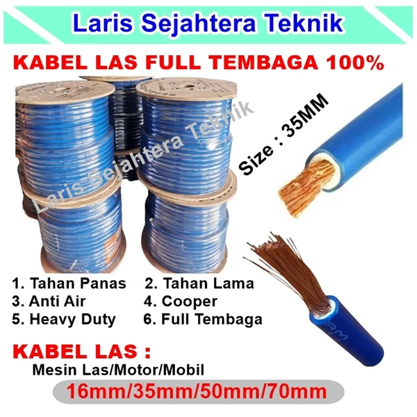 Kabel Las Superflex 35 MM Full Tembaga Di Bekasi