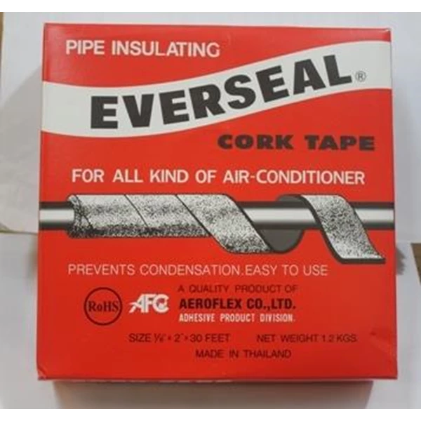 Cork Tape Everseal Pipa Pendingin Bahan Insulator Dan Isolasi