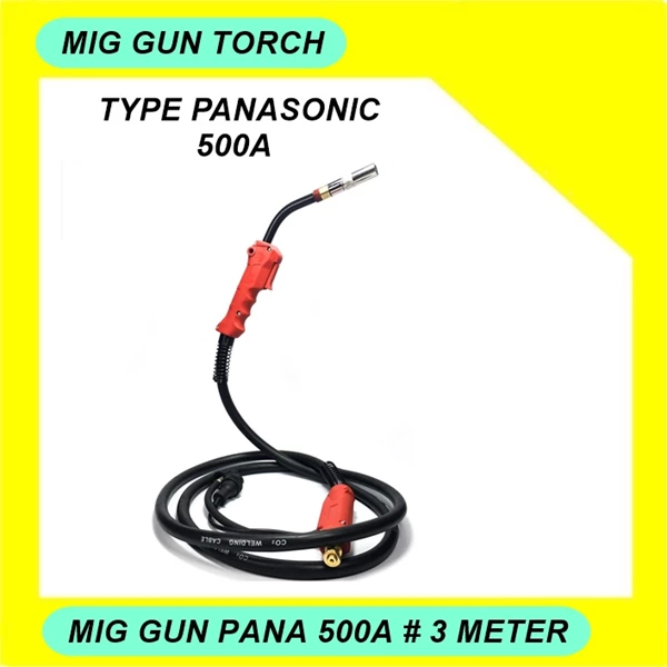 MIG Gun Torch 500A Panjang 3 Meter Mesin Las MIG 500A
