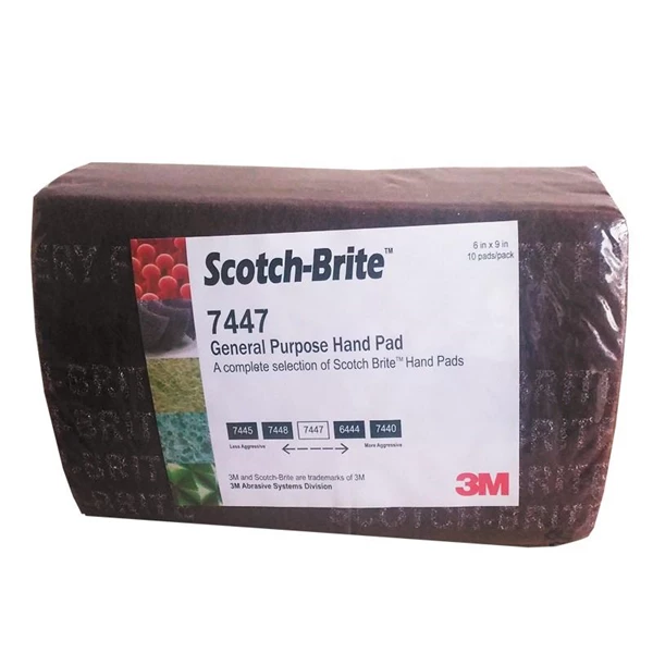3M Scotch Brite 7447 Hand Pad 3M Maron Color
