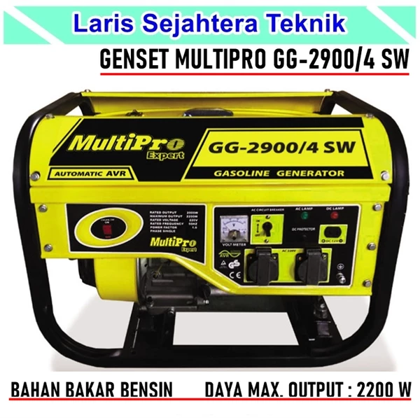Genset Generator 2200 Watt Multipro GG-2900-4SW