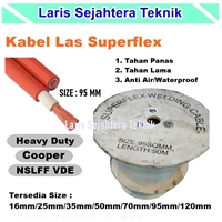 Kabel Las Superflex 95 MM Full Tembaga Warna Orange