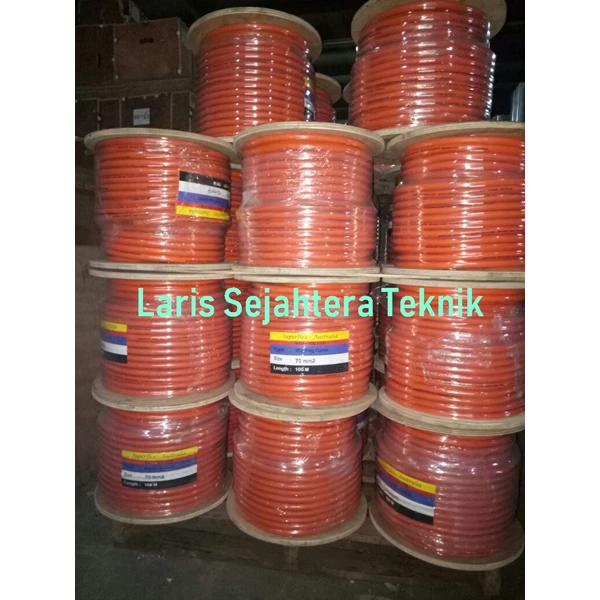 Kabel Las Superflex 95MM Full Tembaga Warna Orange